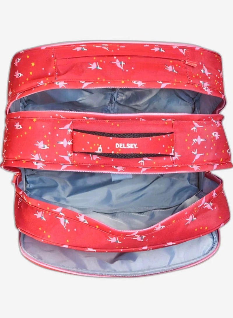DELSEY Paris Back To School 4-Wheeled School Trolley Bag - Ballerina Pink - Image 3